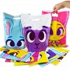 JOYIN 72 Pcs Easter Large Plastic Tote Bags Easter Goodie Treat Gift Bags with Handles for Egg Hunt - 2 of 4