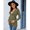 LXT- Maternity Shirts Maternity Tops Pregnancy Tunic Top - 3 of 4