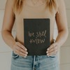 Sweet Water Decor Be Still + Know, Grey and Gold Fabric Journal - 3 of 4