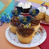 Central Oklahoma Bronchos Logo Heart Love Cupcake Picks Toppers Decoration Set of 6 - 4 of 4