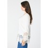 Roaman's Women's Plus Size Fine Gauge Lace Pullover Sweater - 4 of 4