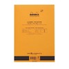 Rhodia "R" Premium Stapled Notepad - Blank 70 sheets - 6 x 8 1/4 - Orange cover - 3 of 4