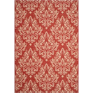 Courtyard CY6930 UV & Stain Resistant Non-Shedding Power Loomed Indoor/Outdoor Rugs - Safavieh - 1 of 4