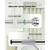 Adjustable shower curtain rod, 32 to 84 inches, stainless steel - 2 of 4