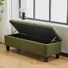 Bella Depot  50.75'' Ottoman Bench with Storage Boucle Surface, Rubber Wood Legs, 300 lbs Capacity - 2 of 4