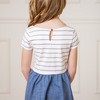 Hope & Henry Girls' Short Sleeve Lightweight Knit Skater Dress, Kids - 3 of 4
