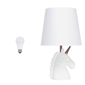 Creekwood Home Whimsilux 15.5" Enchanting Unicorn Dreams Table Lamp - 1 of 4