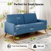 Dyonery 68" Loveseat Sofa,Comfy Couches for Living Room,Mid Century Modern Loveseat Sofa,Tool-Free Assembly Small Couches for Bedroom Office - 2 of 4