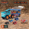 Crazy Truck Big Rig Hauler - 13pc Die-Cast Vehicle Set & Monster Trucks Kids 3+ - 3 of 4