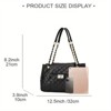 Paaaawaters Women's Shoulder Bag - Fashion Handbag Casual Women's Large Capacity Single Shoulder Crossbody Bag - 4 of 4