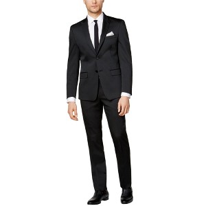 Calvin Klein Mens Peak Lapel Big & Tall Formal Tuxedo - 1 of 1