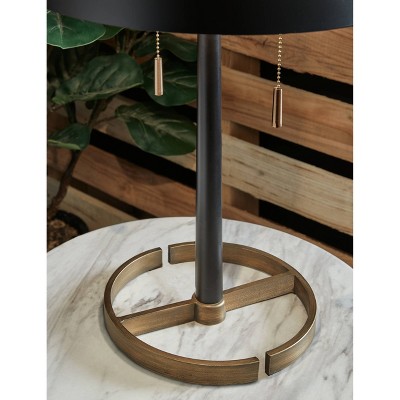 Amadell 24" Black and Gold Metal Table Lamp