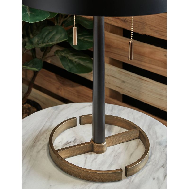 Amadell Metal Table Lamp Black/Gold - Signature Design by Ashley, 4 of 5