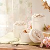 Stoneware Box with Floral Lid Accent (Set of 3) - 2 of 4