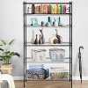 BestMassage 6 Tier Wire Shelving Unit Heavy Duty Storage Rack Metal Adjustable Shelf Ideal for Home Office Garage and More, Black - image 2 of 4