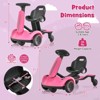 Infans 6V Kids Ride On Drift Car Electric Drifting Go Kart for Kids w/ 360° Spin Pink - 2 of 4