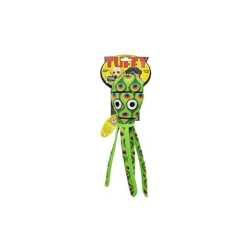 Tuffy Ocean Creature Squid Dog Toy - Green, 4 of 5
