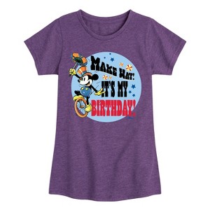 Girls' - Disney - Mickey Fitted Short Sleeve Graphic T-Shirt - 1 of 4