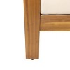 Sapphtopaz Outdoor Dining Chairs Contemporary Wood Patio Chairs with Arms, Upholstered Seat for Patio, Yard, Balcony - 3 of 4