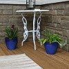 Sunnydaze Chalet Outdoor/Indoor High-Fired Glazed UV- and Frost-Resistant Ceramic Planters with Drainage Holes - 2-Pack - 4 of 4