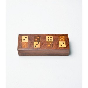 Matr Boomie Domino Family Fun Wooden Game Set - Handmade - 1 of 4