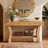 Tribesigns Solid Wood Console Table, 59-Inch Long Sofa Table with Stable Curved Legs for Entryway, Living Room, Hallway, Foyer - 4 of 4