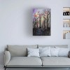 Trademark Fine Art -Michelle Faber 'Black Cat In Forest' Canvas Art - 2 of 4