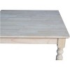 International Concepts Solid Wood Top Table - Turned Legs - 3 of 4