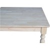 IC International ConceptsSolid Wood Top Table - Turned Legs - image 3 of 4