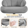Yaheetech Velvet Rolling Accent Chair for Bedroom - 4 of 4