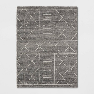 9'2"x12' Marina Modern Geometric Rug Gray - Project 62™