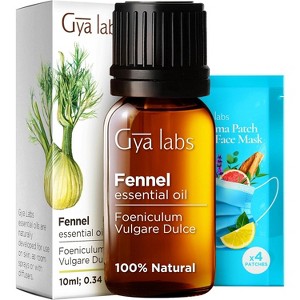 Gya Labs Fennel Essential Oil 0.34 Fl Oz - Sweet Peppery Refreshing Scent - 1 of 1
