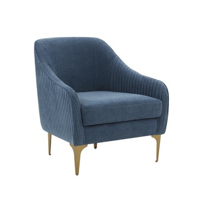 TOV Furniture Serena Velvet Upholstered Accent Chair