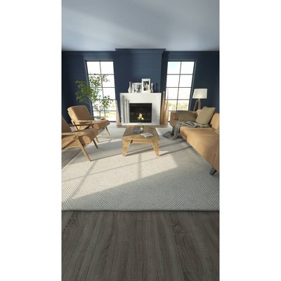 Taupe Herringbone Hand Tufted Wool Area Rug 2' x 3'