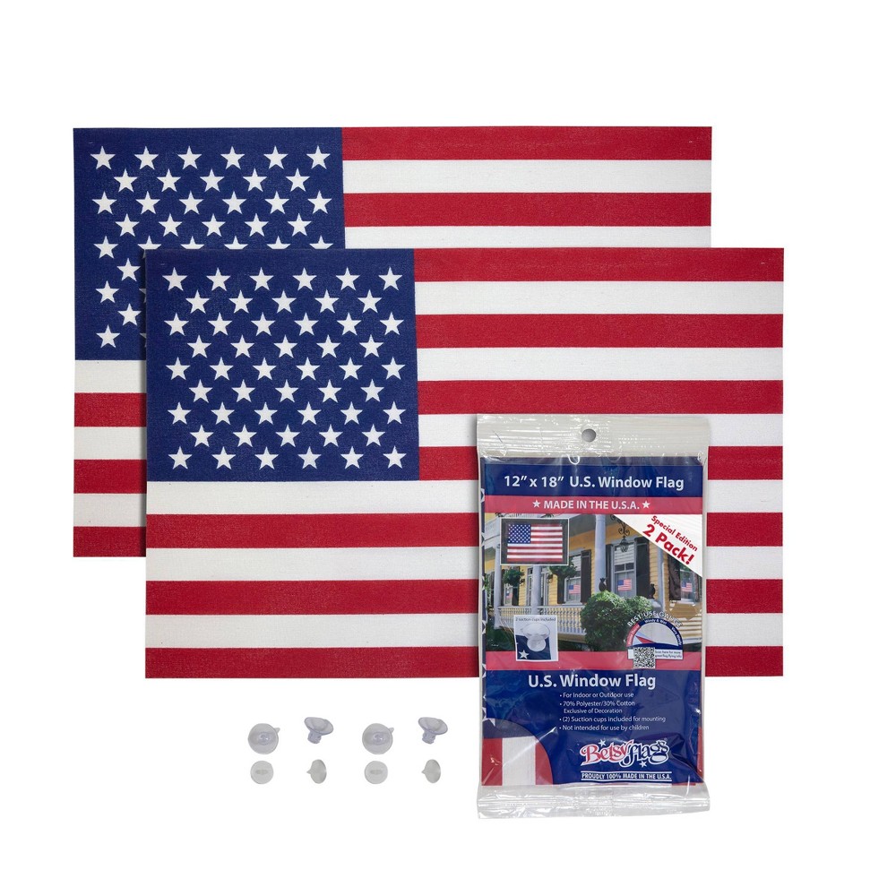 Betsy Flags 12  x 18  Window Flags Special Addition 2 pack