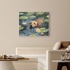 Art Remedy Monet Water Lilies Dog Rustic Chic Farmhouse Wall Art Framed - 2 of 4