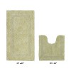 Lux Premium 100% Cotton Tufted Solid Reversible 2 Piece Bath Rug Set – Ultra-Soft, Water-Absorbent, Durable, Machine Washable Bathroom Rug - 2 of 4