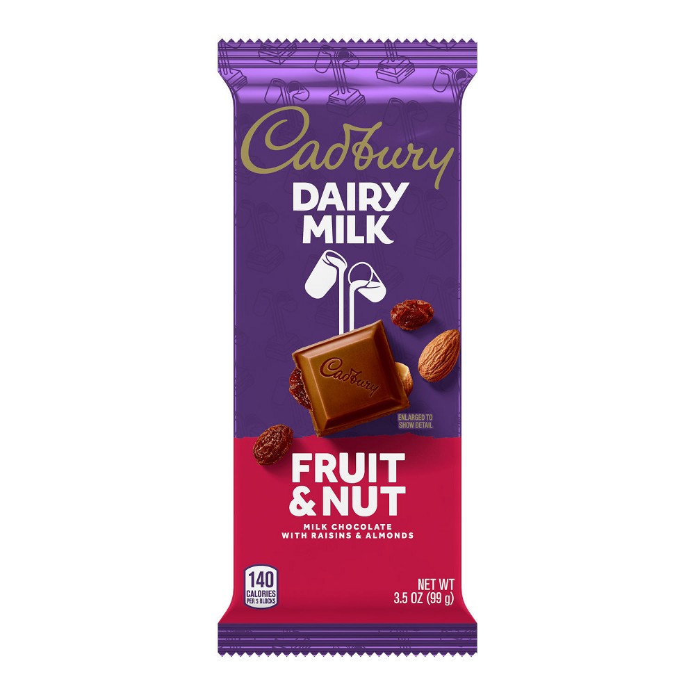 UPC 034000040292 product image for Cadbury Dairy Milk Fruit & Nut Chocolate Candy Bar - 3.5oz | upcitemdb.com