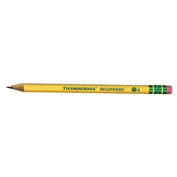 12 Count One Package of Ticonderoga Wooden Pencils #2 HB Black 13953