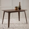 47" Rectangle Dining Table with Solid Wood Legs,Walnut Dining Table for Small Space,Dining Room,Living Room-Tanpinhause - 2 of 4