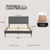DeCoro Mornington Upholstered 2.0 Platform Full Size Frame and Headboard - 2 of 4