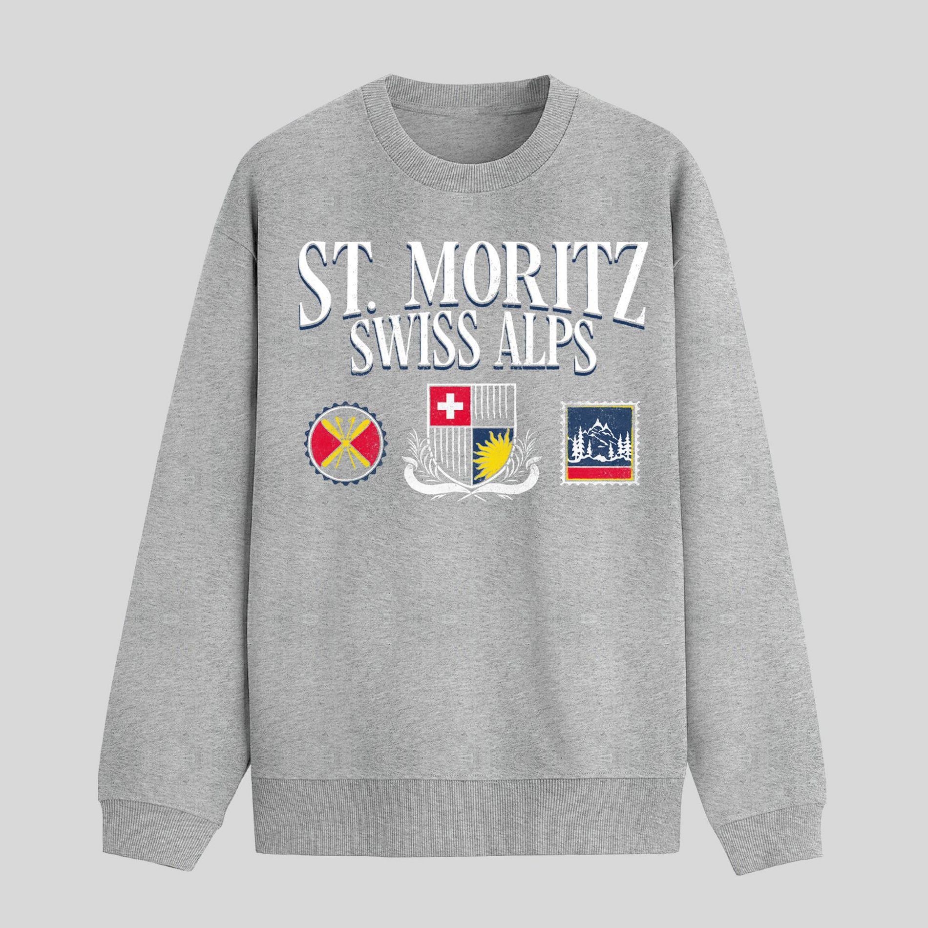 Men's Swiss Alps Fleece Sweatshirt - Heather Gray