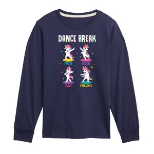 JoJo Siwa Dance Break Unicorns Long Sleeve Graphic T-Shirt - Navy - 2T - 1 of 3