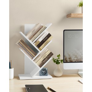 5 - Tier Tree Bookshelf - Space - Saving Corner Shelf. Ideal for Holding Books, CDs, Games in Bedroom, Living Room, or Home Office - 1 of 4