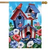 Briarwood Lane American Birdhouses Summer House Flag Patriotic Red White and Blue 28" x 40" - 2 of 4