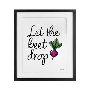 Stupell Industries Let The Beet Drop Framed Print Under Glass Art - 1 of 4