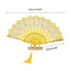 Unique Bargains Butterfly with Tassel Folding Fan 1 Pc - 2 of 4
