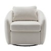 Modern Cozy Barrel Swivel Chair - WOVENBYRD - image 3 of 4