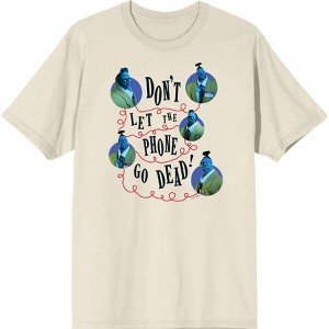 Beetlejuice Beetlejuice Don't Let The Phone Go Dead Men's Crew Neck Short Sleeve Tee - 1 of 2