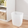 3gal Waste Basket - Brightroom™: Clear Plastic, Compact Rectangle, Open Top, Indoor Trash Can, Small Size, 3 Gallon Capacity - 2 of 3